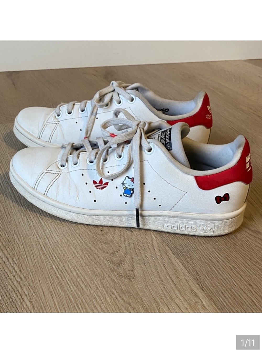 Adidas x Hello Kitty Stan Smith Sneakers Whit Women’s 5.5 Cute Kawaii
